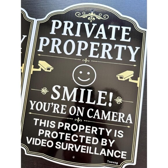 Private Property sign set of 2 – 10x14" aluminum, weather-resistant - Picture 10 of 10